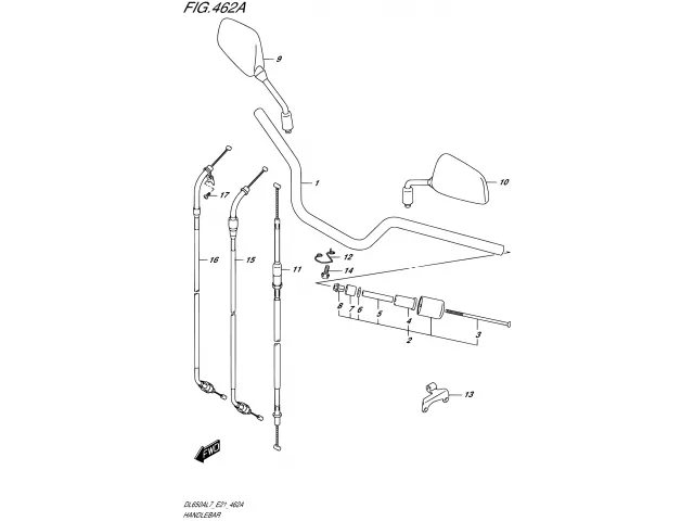 Cable embrague Suzuki DL V-Strom 650 2017 - 2020