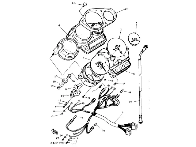 RELOJ TEMPERATURA Yamaha fzr 600 1989 - 1990