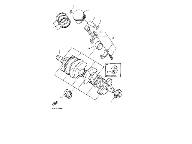 Cigueñal Yamaha Thundercat 600 1996 - 2003