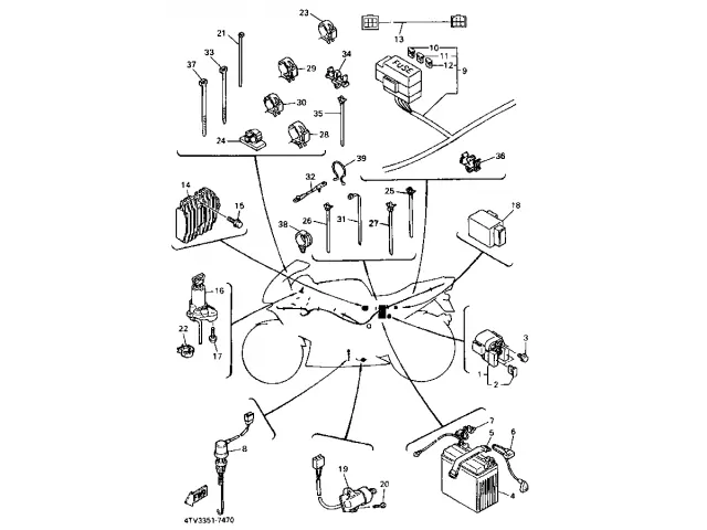 Rele arranque Yamaha Thundercat 600 1996 - 2003