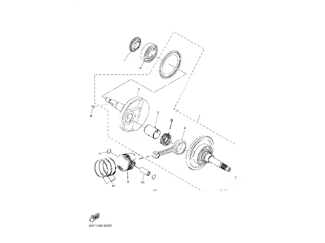 Cigüeñal Yamaha Delight 125 2021 - 2024