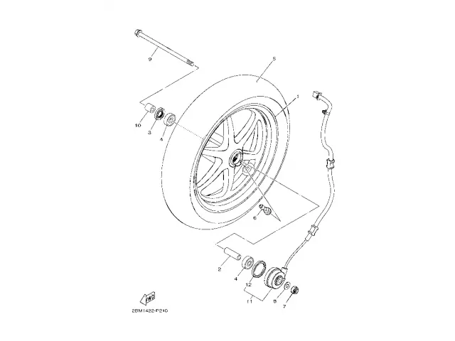 Reenvio cuenta kilometros Yamaha Delight 125 2021 - 2024