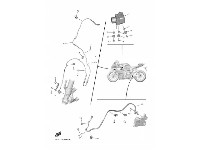Sensor abs delantero Yamaha YZF-R7 2022 - 2024