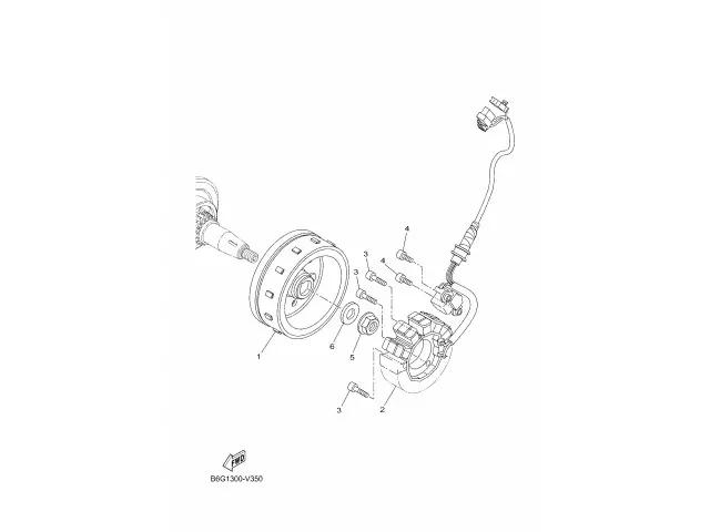 Volante magnetico Yamaha MT 125 2020 - 2024