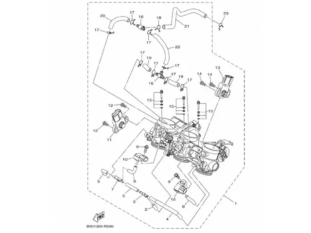 SENSOR TPS Yamaha MT-09 SP 2017 - 2020