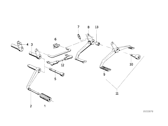 Palanca cambio Bmw R100 RT 1976 - 1984