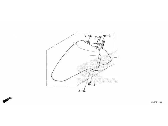 Aleta delantera Honda Scoopy SH125i  2020 - 2024