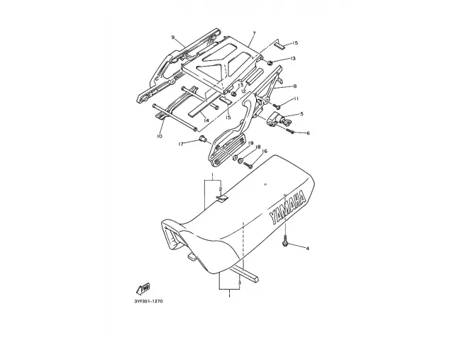 Asiento Yamaha xtz 660 1991-1994