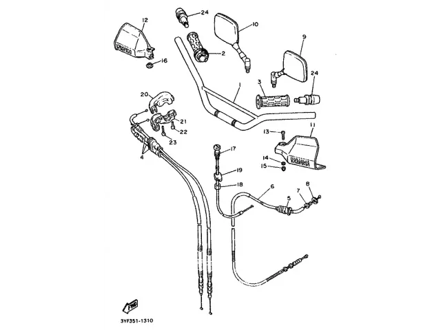 Cable acelerador Yamaha xtz 660 1991-1994