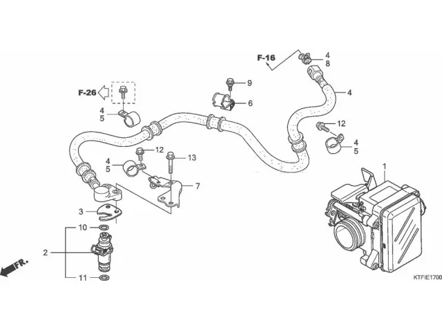 batería inyección Honda Scoopy SH125i 2009 - 2014