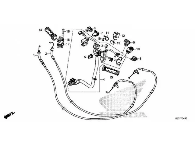 Sistema electrico relojes Honda SH300i 2017 - 2020