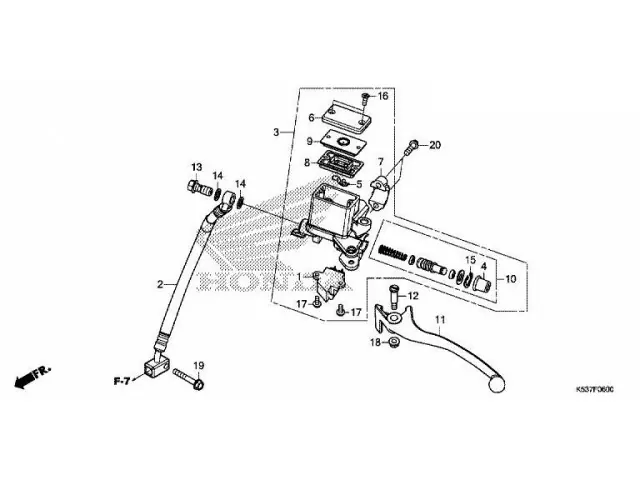 Interruptor freno trasero Honda SH300i 2017 - 2020