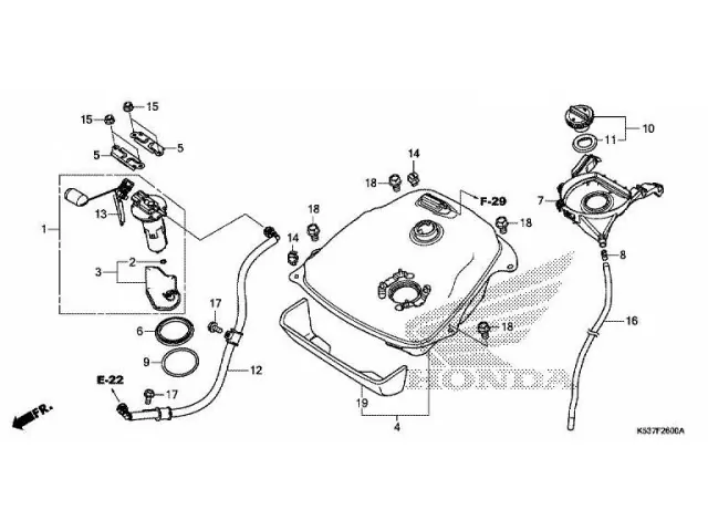 Bomba gasolina Honda SH300i 2017 - 2020