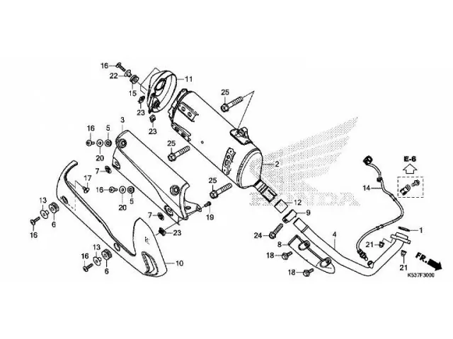 Silencioso Honda SH300i 2017 - 2020