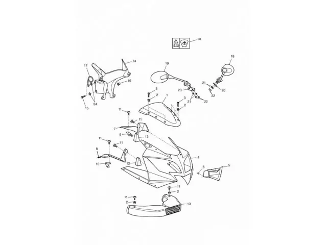 Cupula Triumph daytona 600 2003-2004