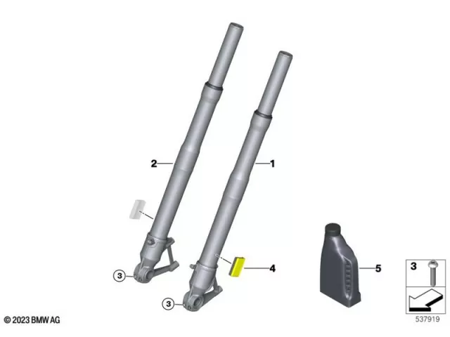 Barra completa izquierda Bmw R 1300 GS 2022 - 2025