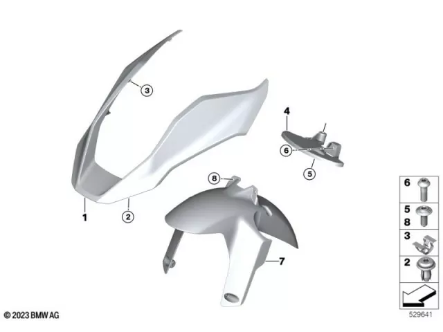 Aleta delantera Bmw R 1300 GS 2022 - 2025