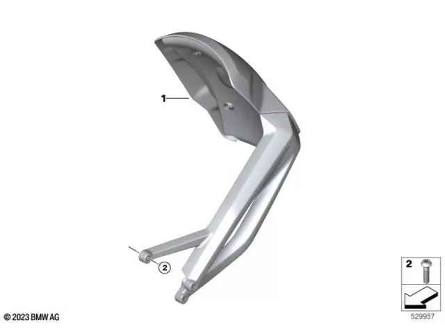 Aleta pase de rueda inferior Bmw R 1300 GS 2022 - 2025