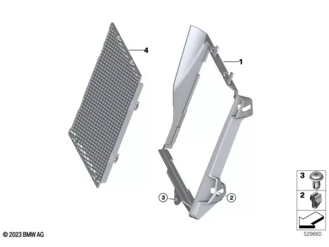 Embellecedor radiador agua izquierdo Bmw R 1300 GS 2022 - 2025