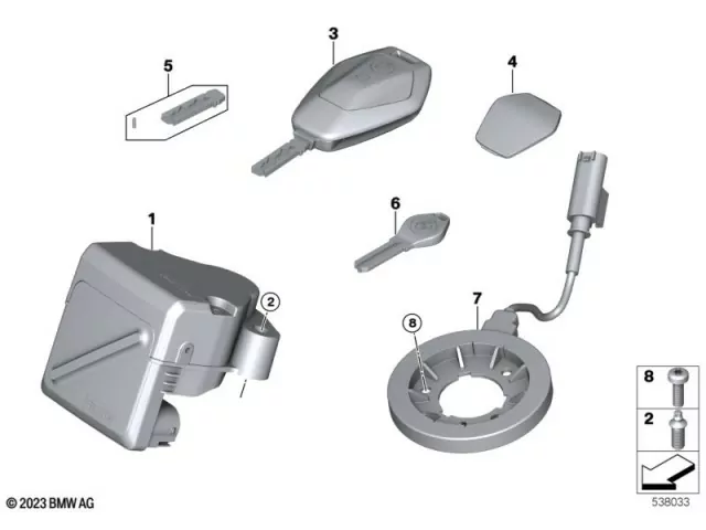 Cerraduras codificadas Bmw R 1300 GS 2022 - 2025
