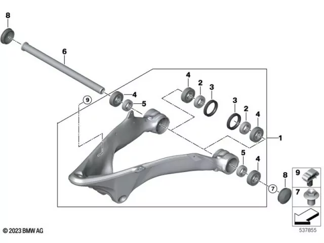Basculante delantero Bmw R 1300 GS 2022 - 2025