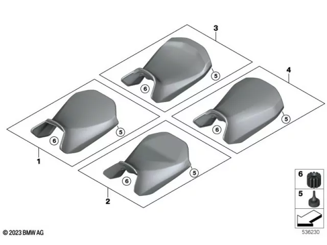 Asiento piloto calefactable Bmw R 1300 GS 2022 - 2025