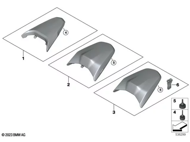 Asiento pasajero calefactable Bmw R 1300 GS 2022 - 2025