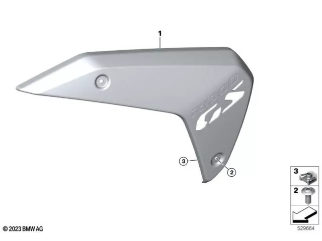 Embellecedor carenado superior izquierdo Bmw R 1300 GS 2022 - 2025