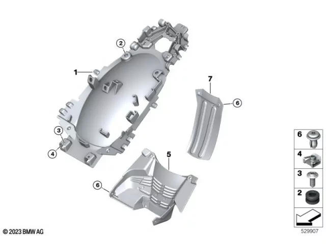 Aleta pase rueda inferior Bmw R 1300 GS 2022 - 2025