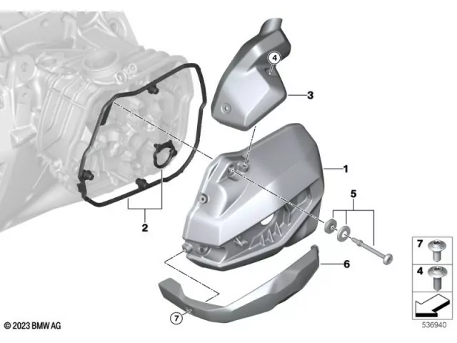 Cubierta inyección derecha Bmw R 1300 GS 2022 - 2025