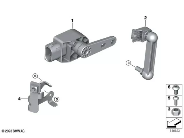 Soporte sensor de posicion trasero Bmw R 1300 GS 2022 - 2025