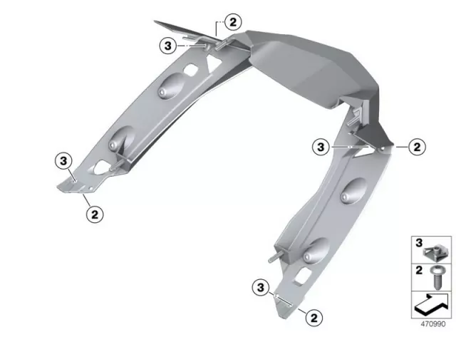 Aireador delantero superior central Bmw K 1600 GT / GTL 2010 - 2019